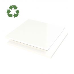Vikupor PVC Plaat 80% gerecycled Geschuimd Wit zwarte kern Enkelzijdig folie 3050x1560x10mm