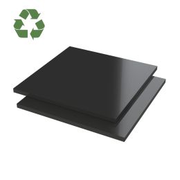 Vikuglass PMMA Plaat Gegoten EZ satin Zwart 5000 V1 2050x1525x8mm