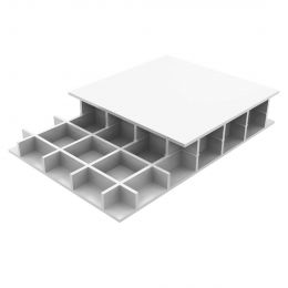 Paneltim PP Constructieplaat 50/100 Uv1 Wit RAL9010 2600x1000x50mm