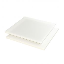 Simona PVDF Plaat XT Naturel Dubbelzijdig folie 2000x1000x20mm