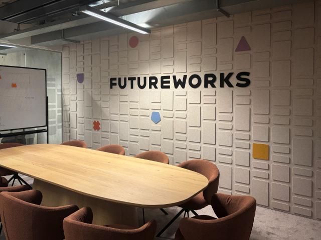 PET-Viilt panelen op een beurs